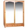 LARGE PINE WARDROBE IV 2D / 2S sliding door